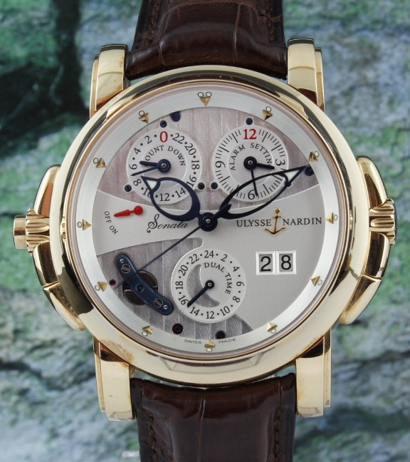 (image for) Ulysse Nardin 18K Rose Gold Sonata Cathedral Dual Time 666-88